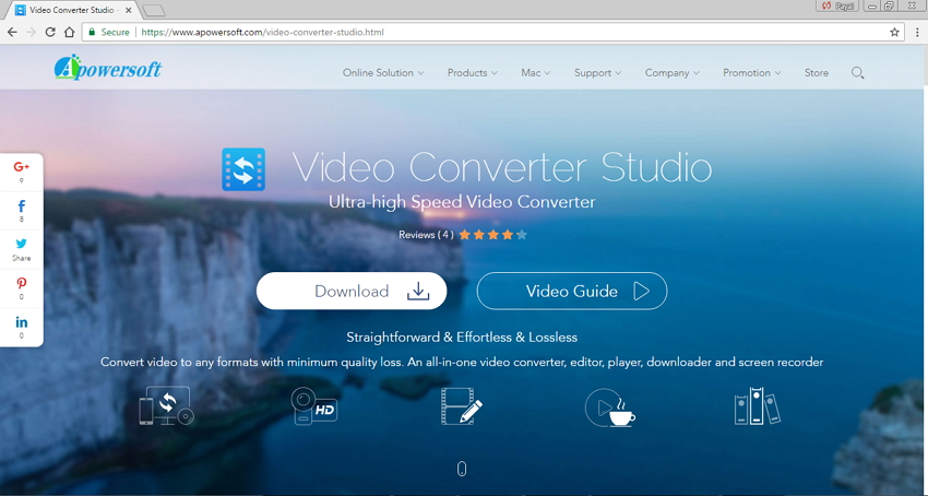 free for mac instal Apowersoft Video Converter Studio 4.8.9.0